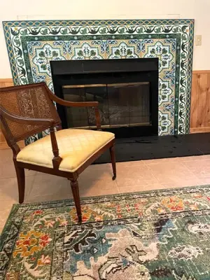 Hearth Decoration — Tile & Stone Installation Services project by Villa Lagoon Tile