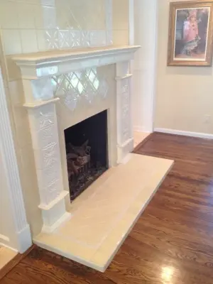Fireplace Enclosures and Tiling — Tile & Stone Installation Services project by Elite Showers And Floors