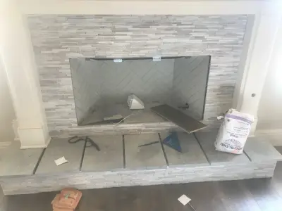Chimneys — Tile & Stone Installation Services project by Tony Herring & Associates, Inc.