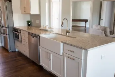 Contemporary Farmhouse Kitchen and Bathroom in Pueblo, CO — Tile & Stone Installation Services project by Sol Granite & Natural Stone