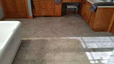 Hartland Bathroom Renovation — Tile & Stone Installation Services project by Heinrichs Custom Tile And Stone