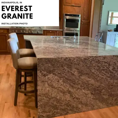 Everest Granite Kitchen in Indianapolis, IN — Tile & Stone Installation Services project by Granite America