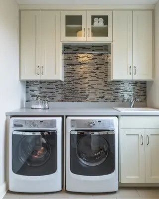 Laundry Service — Tile & Stone Installation Services project by Tony's Tile LLC