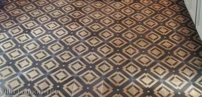 Cement Tile Kitchen in Manhattan — Tile & Stone Installation Services project by Villa Lagoon Tile