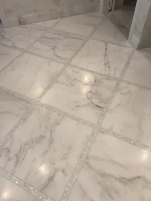 stone washroom — Tile & Stone Installation Services project by International Materials Of Design