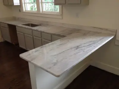 Kitchen Marble — Tile & Stone Installation Services project by Ecstatic Stone, LLC