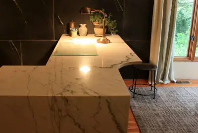 Urban Workspace Elegance — Tile & Stone Installation Services project by The Stone Studio