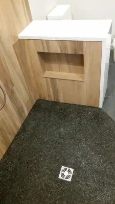 Contemporary Seamless Shower — Tile & Stone Installation Services project by Tile With Style