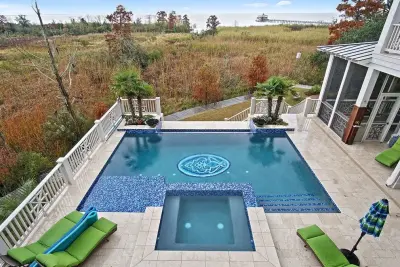 New Orleans Tailored Pool — Tile & Stone Installation Services project by Triton Stone