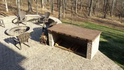 Patio Outdoors — Tile & Stone Installation Services project by Stone-Crete Artistry