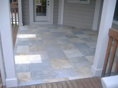 Exterior Tile and Stone Areas — Tile & Stone Installation Services project by Elite Showers And Floors