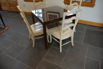 Coates Bluff Pennsylvania Blue Stone Sawn Random Pattern — Tile & Stone Installation Services project by Hunter Stone, LLC