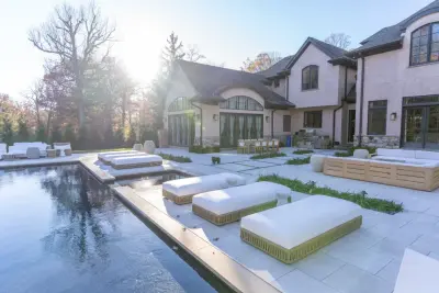 New Jersey Soft Cream Porcelain Pavers — Tile & Stone Installation Services project by NT Pavers