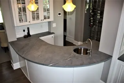 Elegant Soapstone — Tile & Stone Installation Services project by The Stone Studio