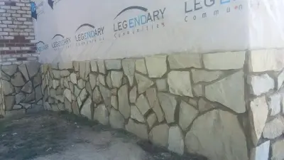Rock perimeter — Tile & Stone Installation Services project by GEC General Contractor, LLC