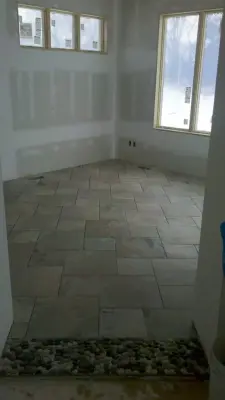 Tiled Flooring — Tile & Stone Installation Services project by Big City Tile & Stone, LLC
