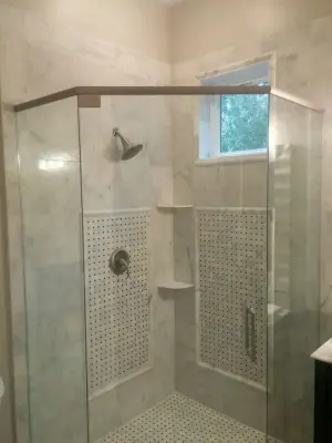 Toledo, Rock Showers — Tile & Stone Installation Services project by Midwest Mosaic, Inc.