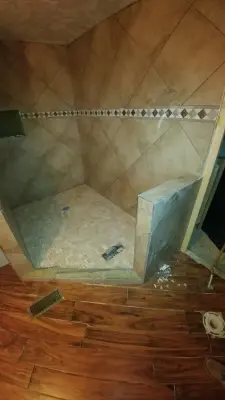 Shower wall tiles — Tile & Stone Installation Services project by GEC General Contractor, LLC
