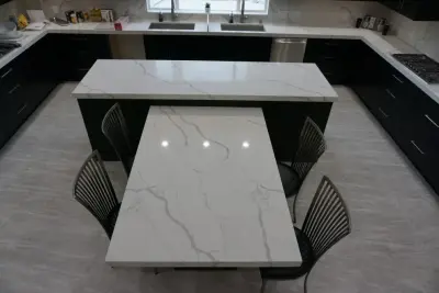 Dual-T Kitchen Island by Amos Tile LV