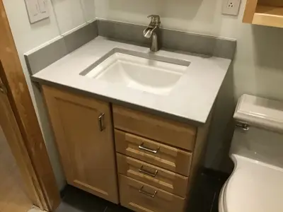 Restrooms — Kitchen Remodeling project by IVO Cabinets & Surfaces