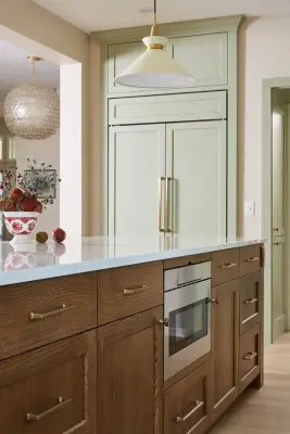 An Open Concept with Soft Green Accents in Plymouth — Kitchen Remodeling project by Chirigos Designs / Design Bar