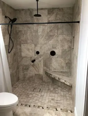 Inclusive Modern Bathroom Renovation by Rafael Inc