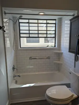 Grout-Free Acrylic Shower Systems — Kitchen Remodeling project by Stark Kitchen Bath + PF Construction