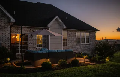 Outdoor Lighting — Landscape Design project by Lynchburg Landscapes, Inc. in Madison Heights