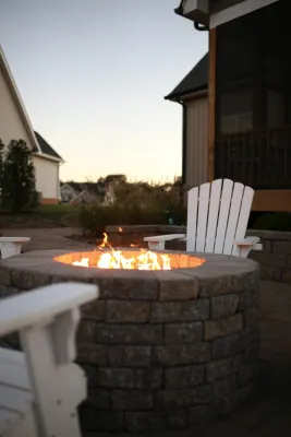 Firepit — Landscape Design project by Lynchburg Landscapes, Inc.