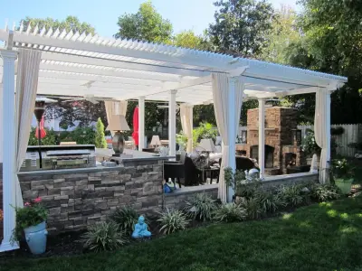 Louvered Roof for Outdoor Space by Old Dominion Innovations, Inc.