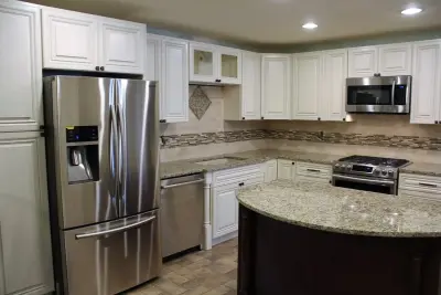 Vintage Ivory — Kitchen Remodeling project by Big Wood Cabinets, LLC