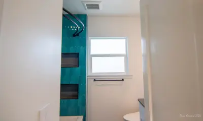 Art Deco bathroom renovation — Kitchen Remodeling project by Silver Peak Design Build