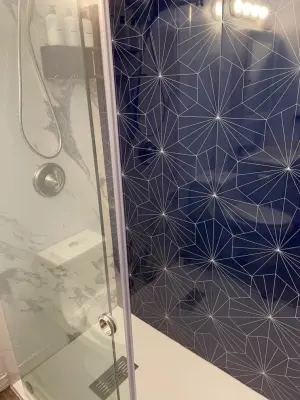 Weslaco, TX Art Deco Shower Upgrade — Kitchen Remodeling project by UpHome Renovation