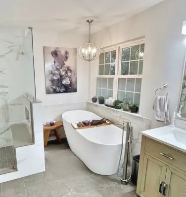 Creative Independent Bathtub — Kitchen Remodeling project by Majestic Home Renovations