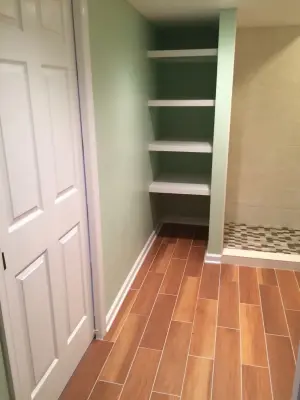 Basement bathroom renovation in progress — Kitchen Remodeling project by Bassett Home Services LLC