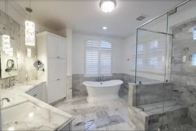McCallum Marble Award-Winning Master Bathroom by CMK Construction