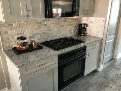 B C Matous - Before and After Kitchen Countertop Images — Kitchen Remodeling project by DFW Granite