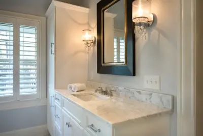 B. F. Master Bathroom Design by Mason Elliott Designs
