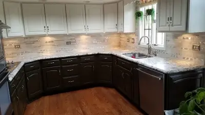 Splashback and Lighting Enhancement — Kitchen Remodeling project by B&J Montague