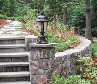 Maria von Brincken Landscape Garden Design - Outdoor Lighting Installation in Sudbury, MA