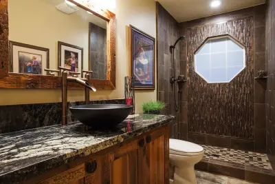 Reclaimed Wood Bathroom — Kitchen Remodeling project by SBC Contractors