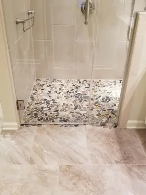 Walk-In Shower Conversion from Barrier-Free Tub by Home Run Remodeling & Construction, Inc.