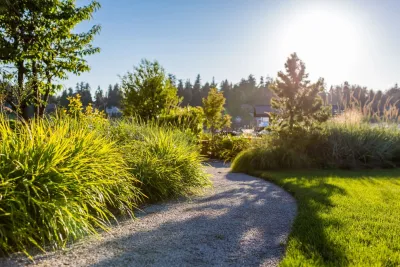 Yarrow Point Lakefront Terrace — Landscape Design project by Mark S. Garff, Landscape Architect