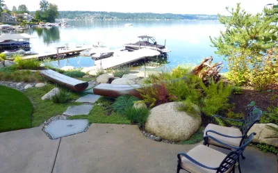 Shoreline Serenity — Landscape Design project by Mark S. Garff, Landscape Architect in Issaquah