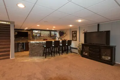 Grosse Ile Contemporary Basement Renovation — Kitchen Remodeling project by D.A. Home Improvement