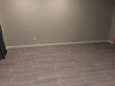 St. Louis Basement Tile Flooring — Kitchen Remodeling project by Bizzy Beaver Contracting