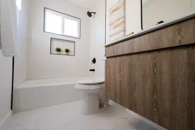 Radiant Restroom — Kitchen Remodeling project by LFM Construction & Remodeling