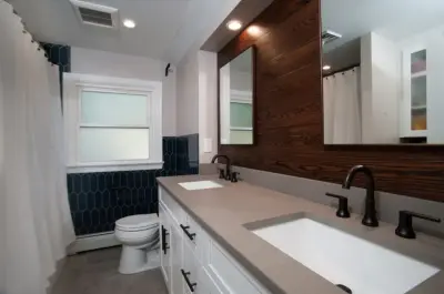 Modern Bathroom Renovation by Rafael Inc