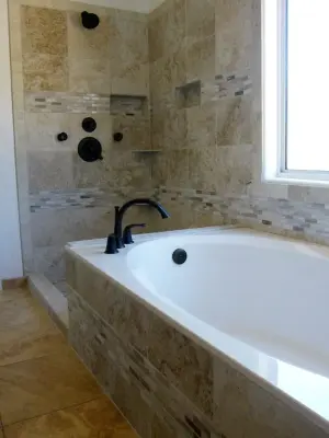 Master Bathroom Tub Tile Replacement — Kitchen Remodeling project by XtremeBath.Com LLC
