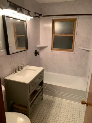 Restroom Renovation — Kitchen Remodeling project by Five Star Bath Solutions Of Oak Brook
